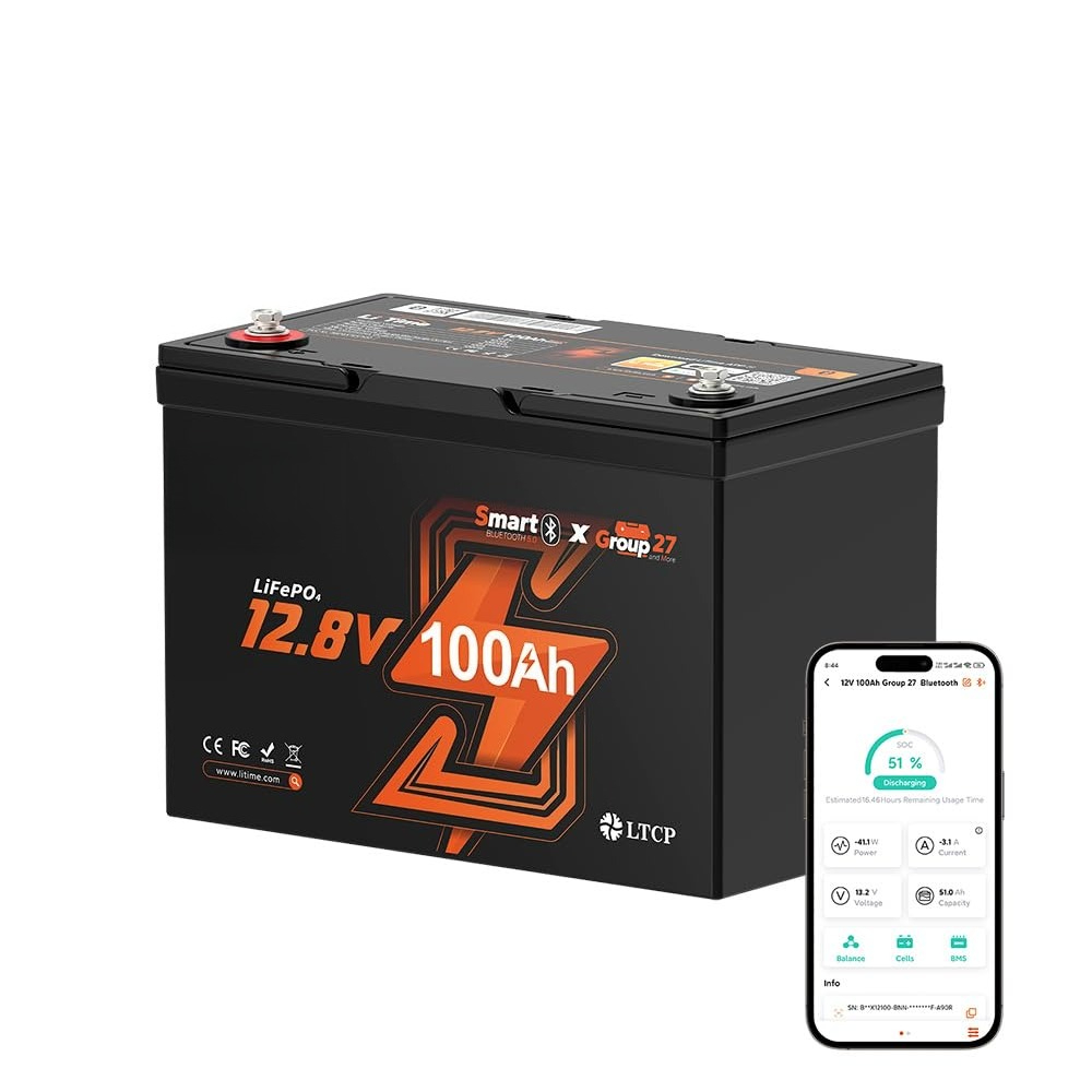 12V 100Ah LiFePO4 Battery, Gro - đánh giá và giá Lifepo4 12V 100Ah Bms Bluetooth