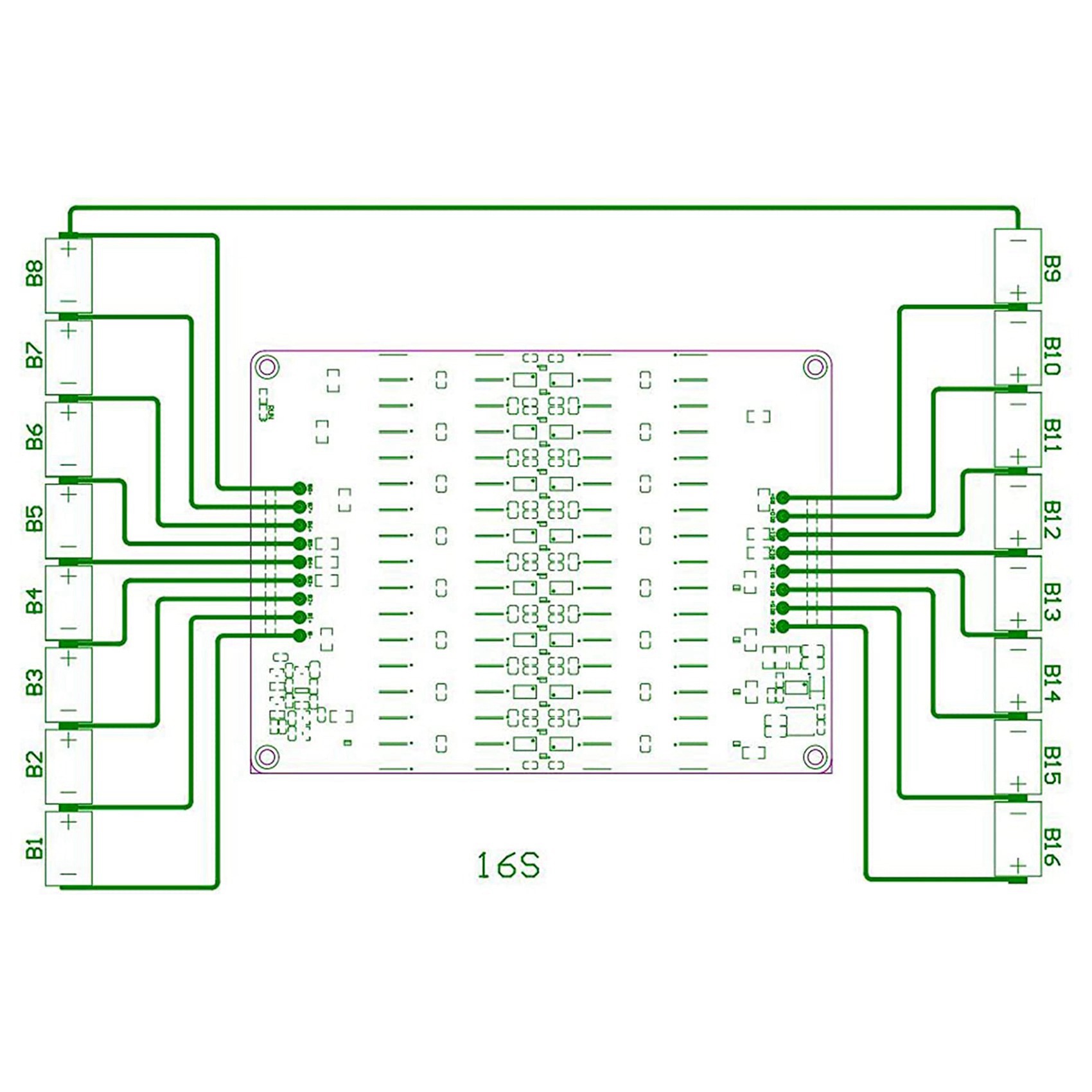 B04C-2X 12S 13S 14S 15S 16S Ac - đánh giá và giá 12S Lipo Battery Balancing Board