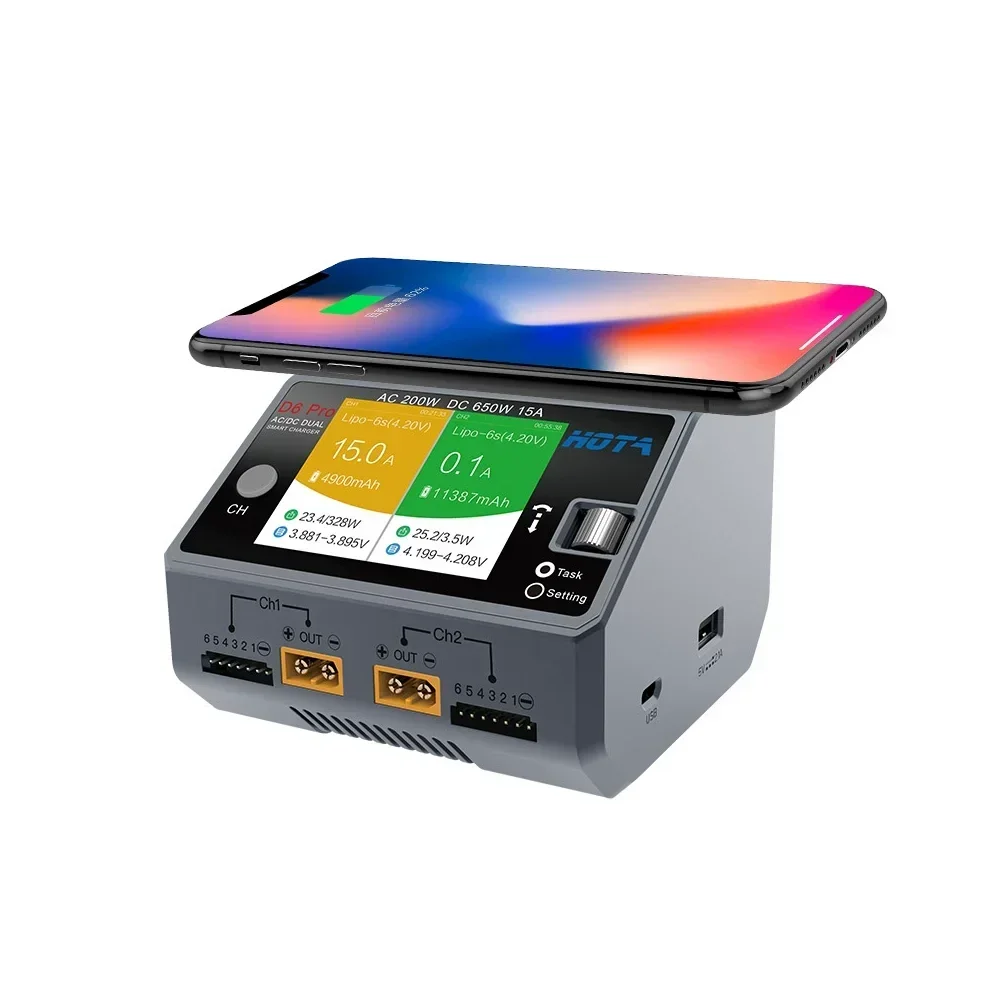 HOTA D6 Pro Dual Channel Smart - đánh giá và giá Hota D6 Pro Dual Lipo Charger