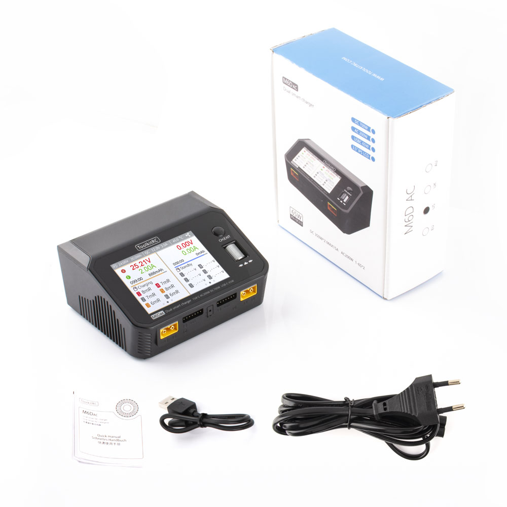 ToolkitRC M6DAC Dual Channel S - đánh giá và giá Toolkitrc M6Dac Smart Charger