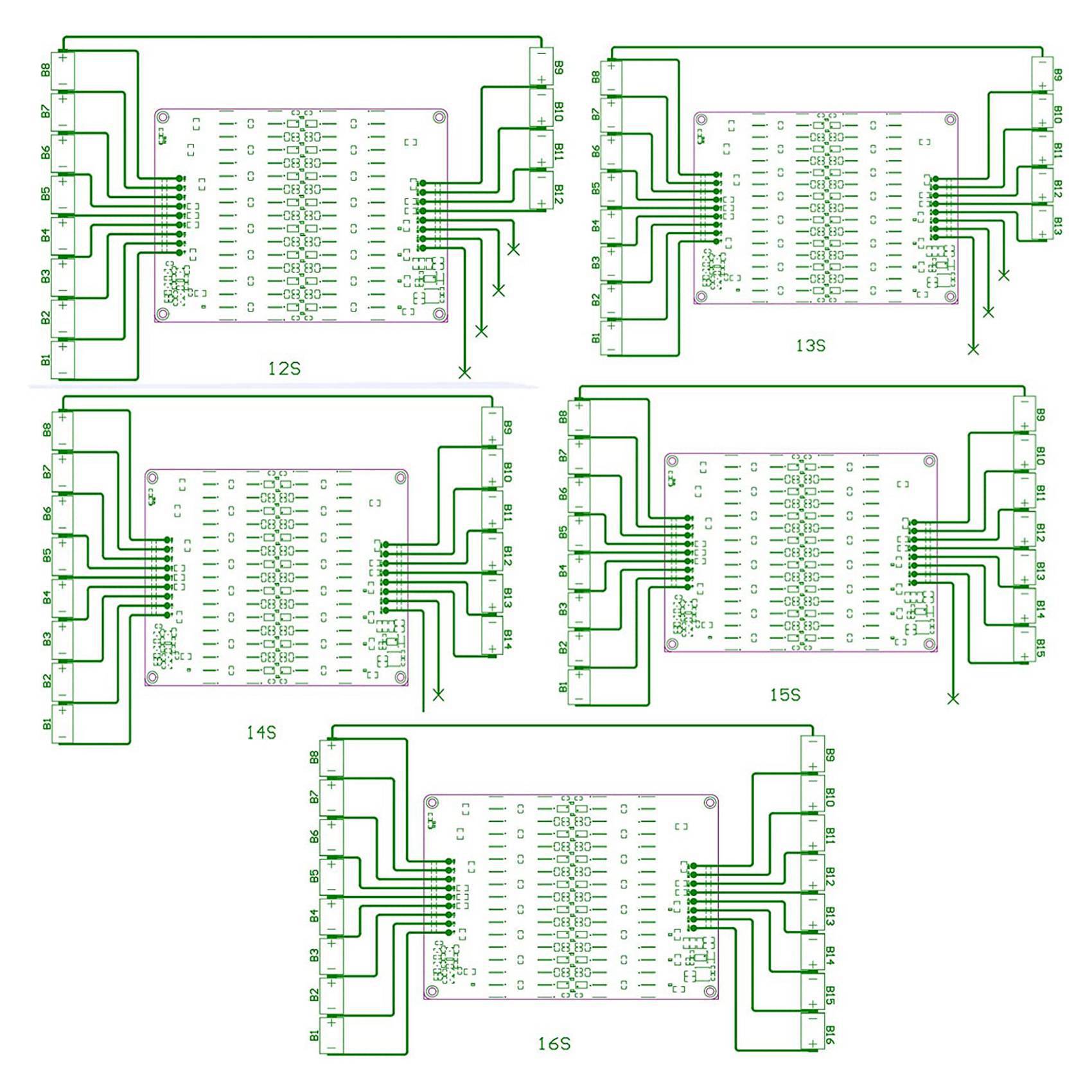 ABZZ-2X 12S 13S 14S 15S 16S Ac - đánh giá và giá 12S Lipo Battery Balancing Board