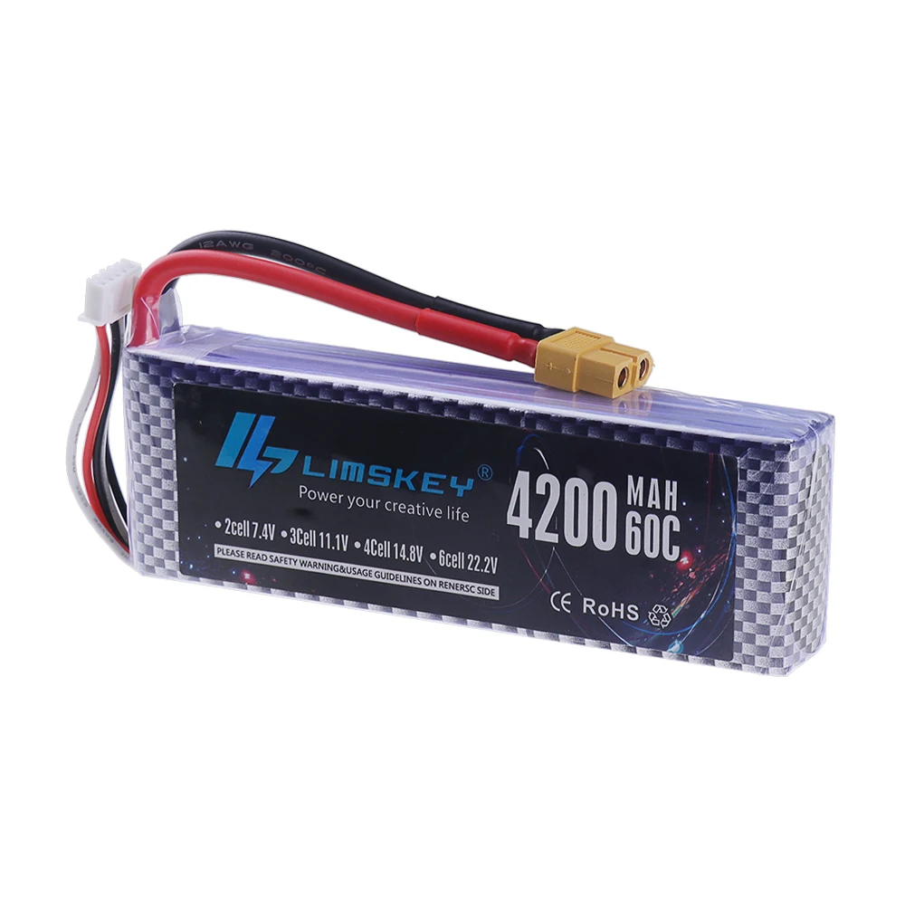 60C Lipo Battery 14.8V 4S 1500 - đánh giá và giá 4S Lipo Battery 14.8V 6000Mah