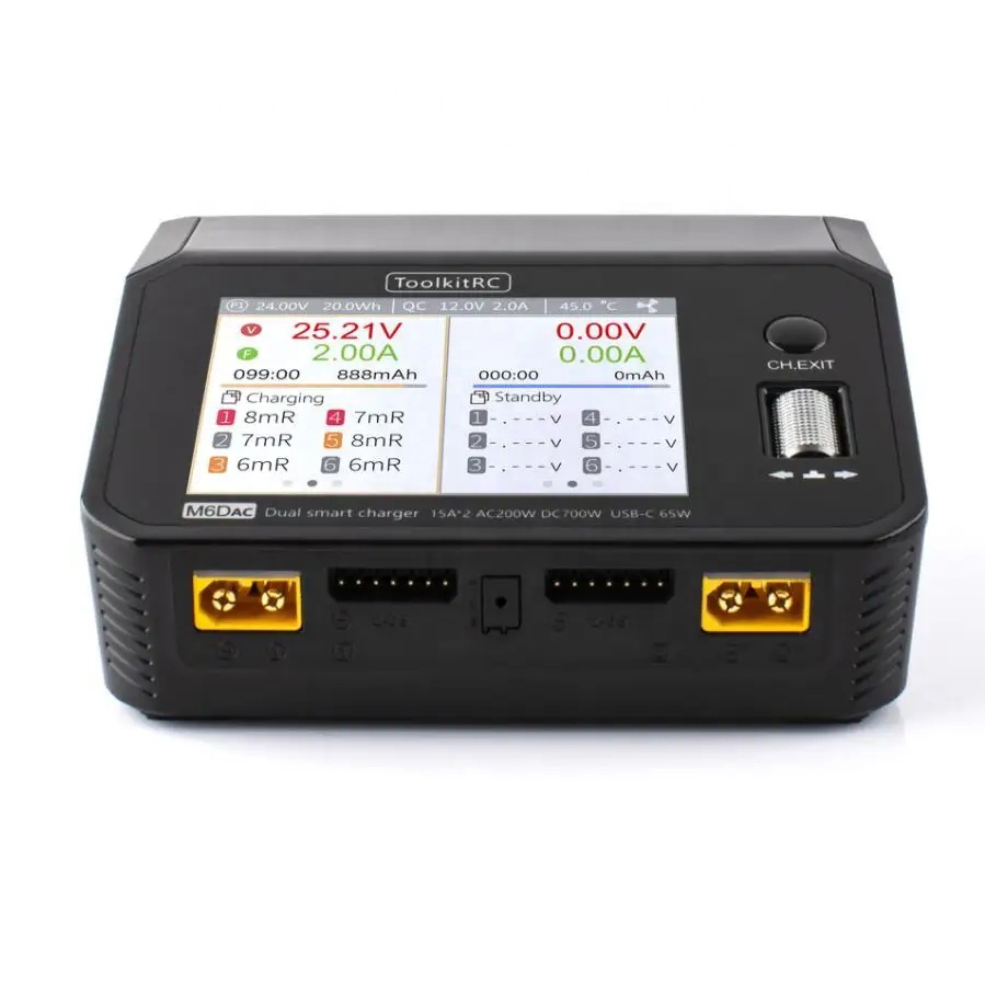 ToolkitRC M6DAC AC 200W DC 700 - đánh giá và giá Toolkitrc M6Dac Smart Charger