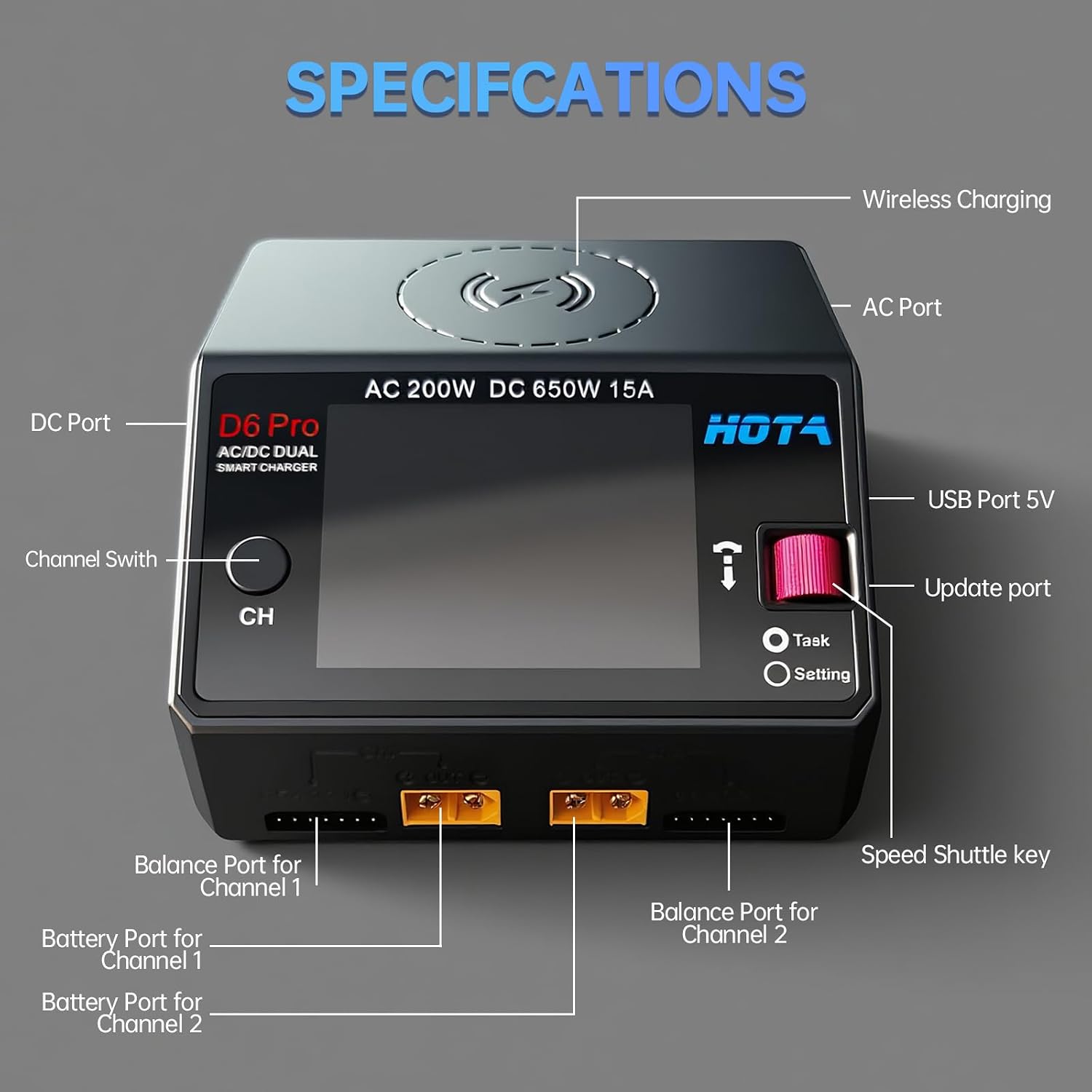 HOTA D6 Pro Lipo Battery Charg - đánh giá và giá Hota D6 Pro Dual Lipo Charger